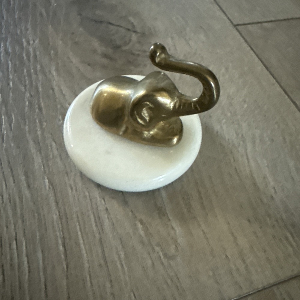 Vintage Brass‎ Elephant on base, paper weight, home decor